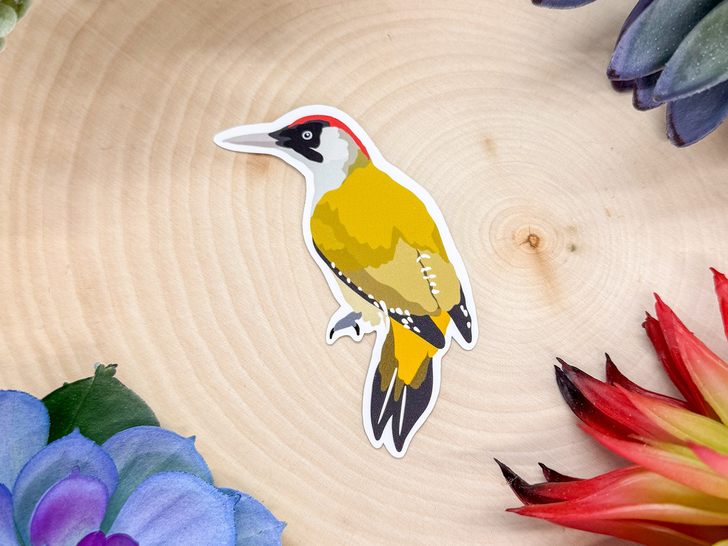 Green Woodpecker Sticker