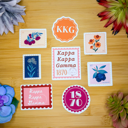 Kappa Kappa Gamma Sticker Pack