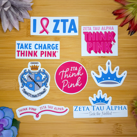 Zeta Tau Alpha Sticker Pack