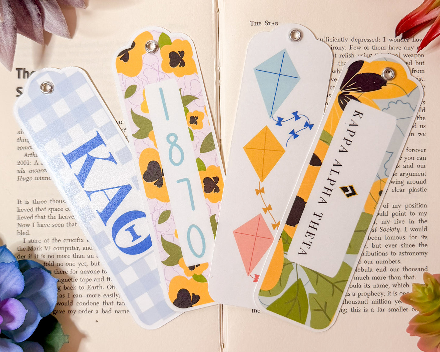 Kappa Alpha Theta Bookmarks Set Of 4