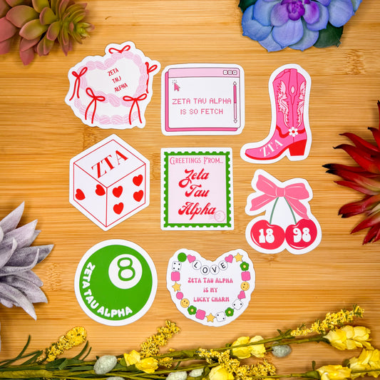 Zeta Tau Alpha Sticker Pack