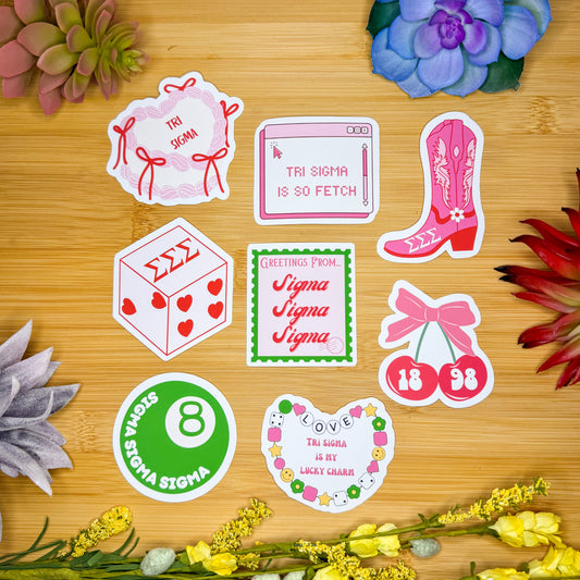 Tri Sigma Sticker Pack