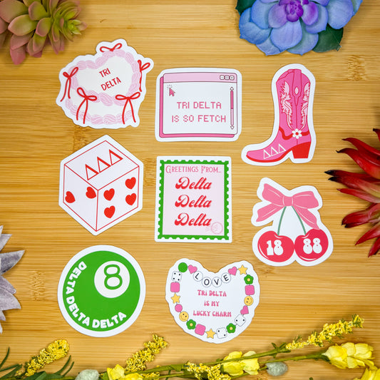 Tri Delta Sticker Pack