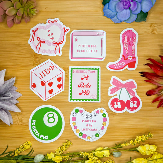 Pi Beta Phi Sticker Pack