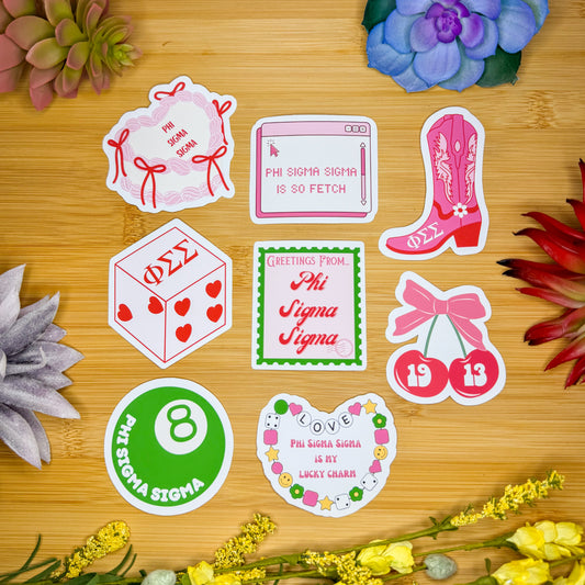 Phi Sigma Sigma Sticker Pack