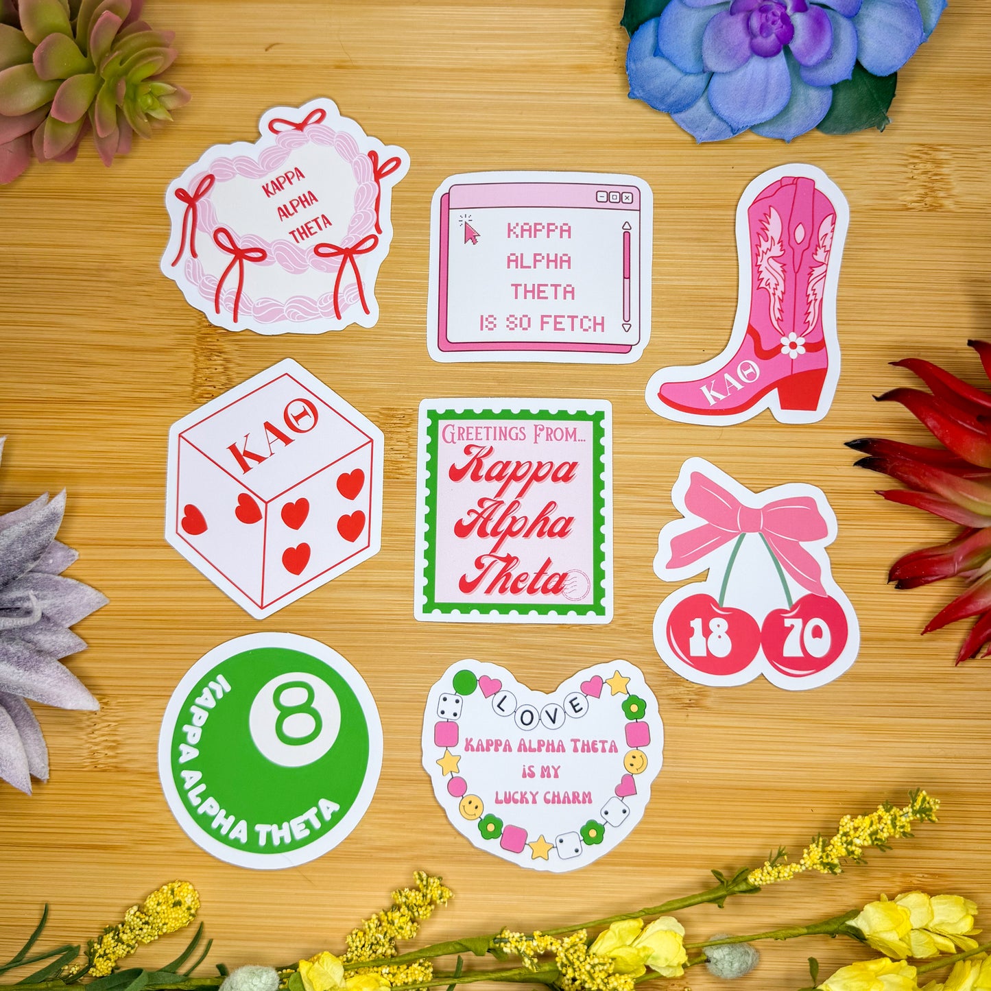 Kappa Alpha Theta Sticker Pack