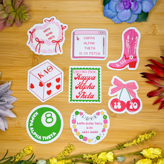 Kappa Alpha Theta Sticker Pack