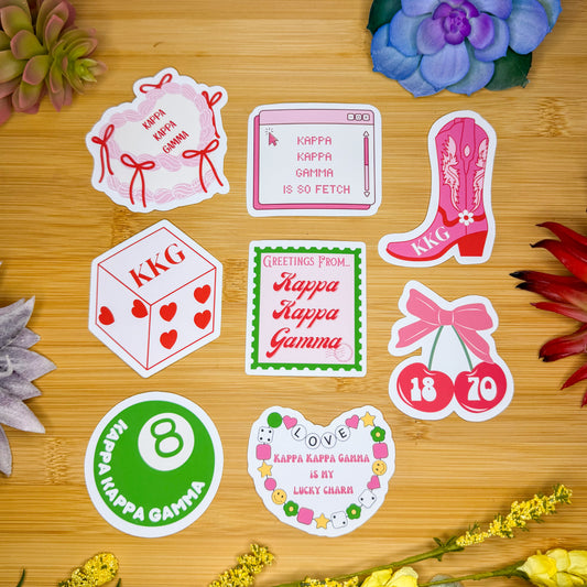 Kappa Kappa Gamma Sticker Pack