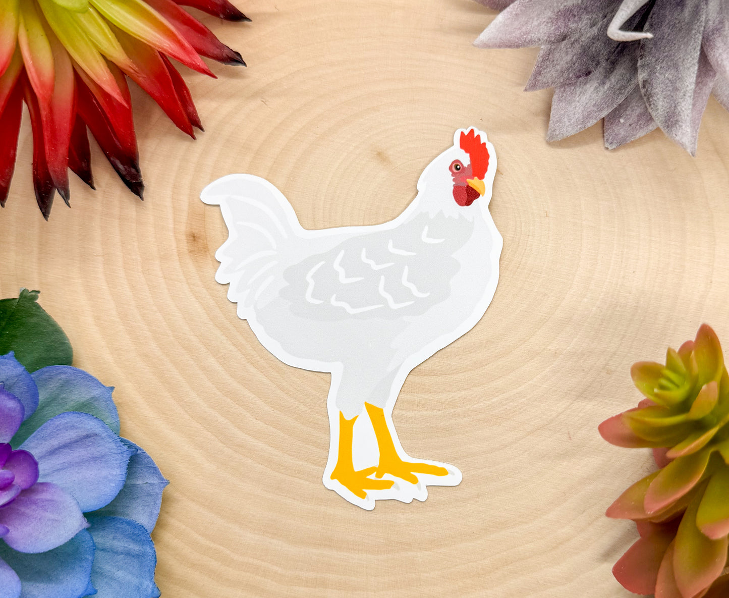 Leghorn Chicken Sticker