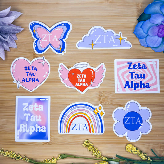 Zeta Tau Alpha Sticker Pack