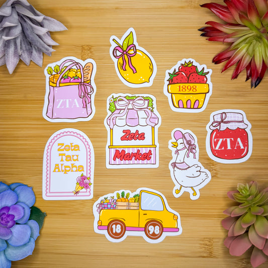 Zeta Tau Alpha Sticker Pack