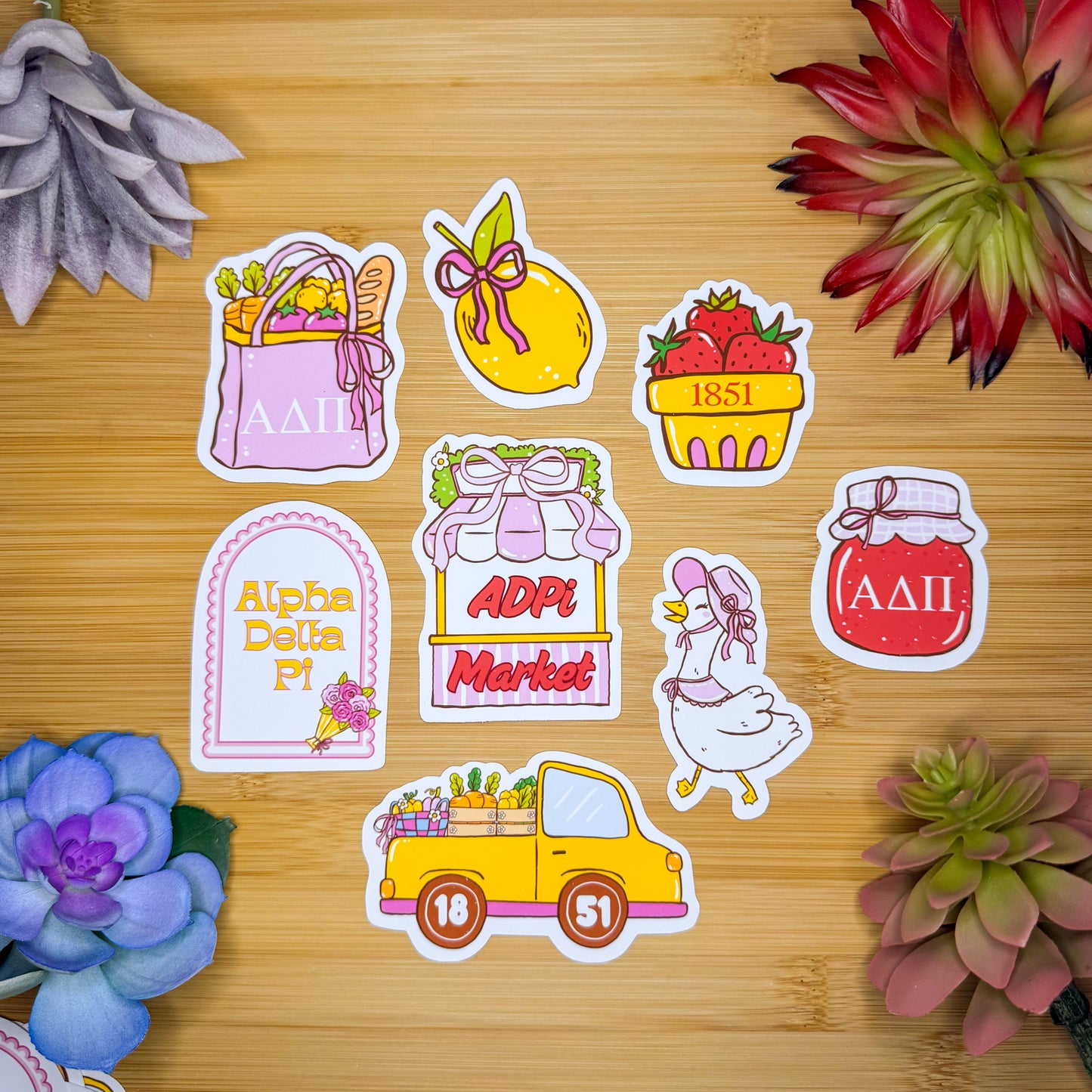 Alpha Delta Pi Sticker Pack