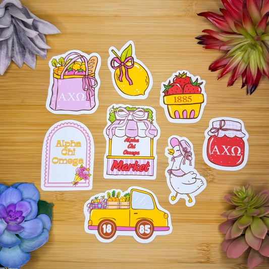 Alpha Chi Omega Sticker Pack