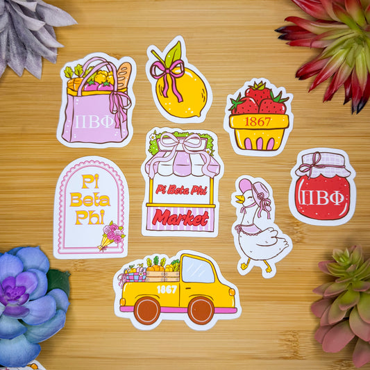 Pi Beta Phi Sticker Pack