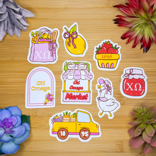 Chi Omega Sticker Pack