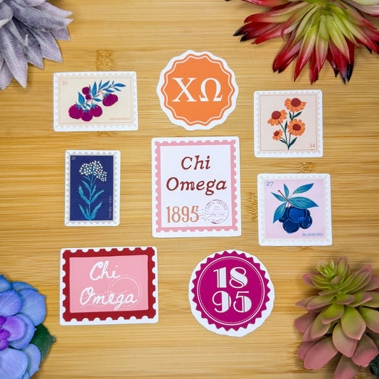 Chi Omega Sticker Pack