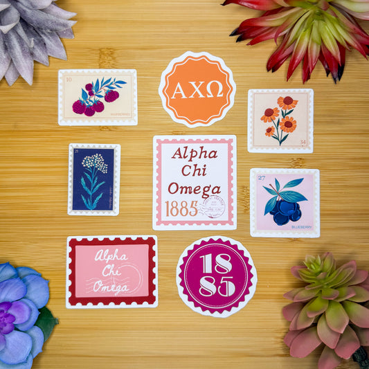 Alpha Chi Omega Sticker Pack