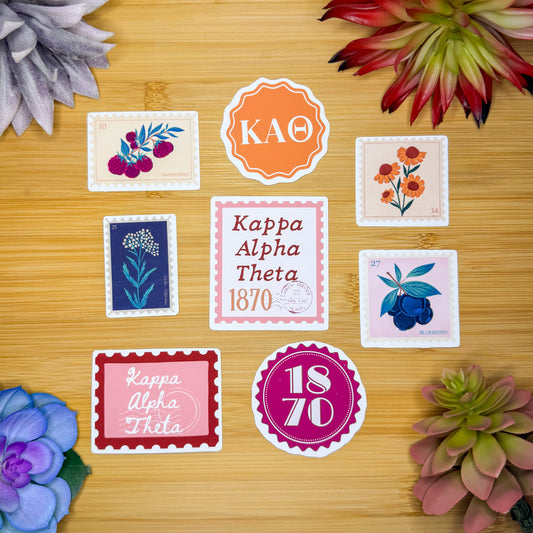 Kappa Alpha Theta Sticker Pack