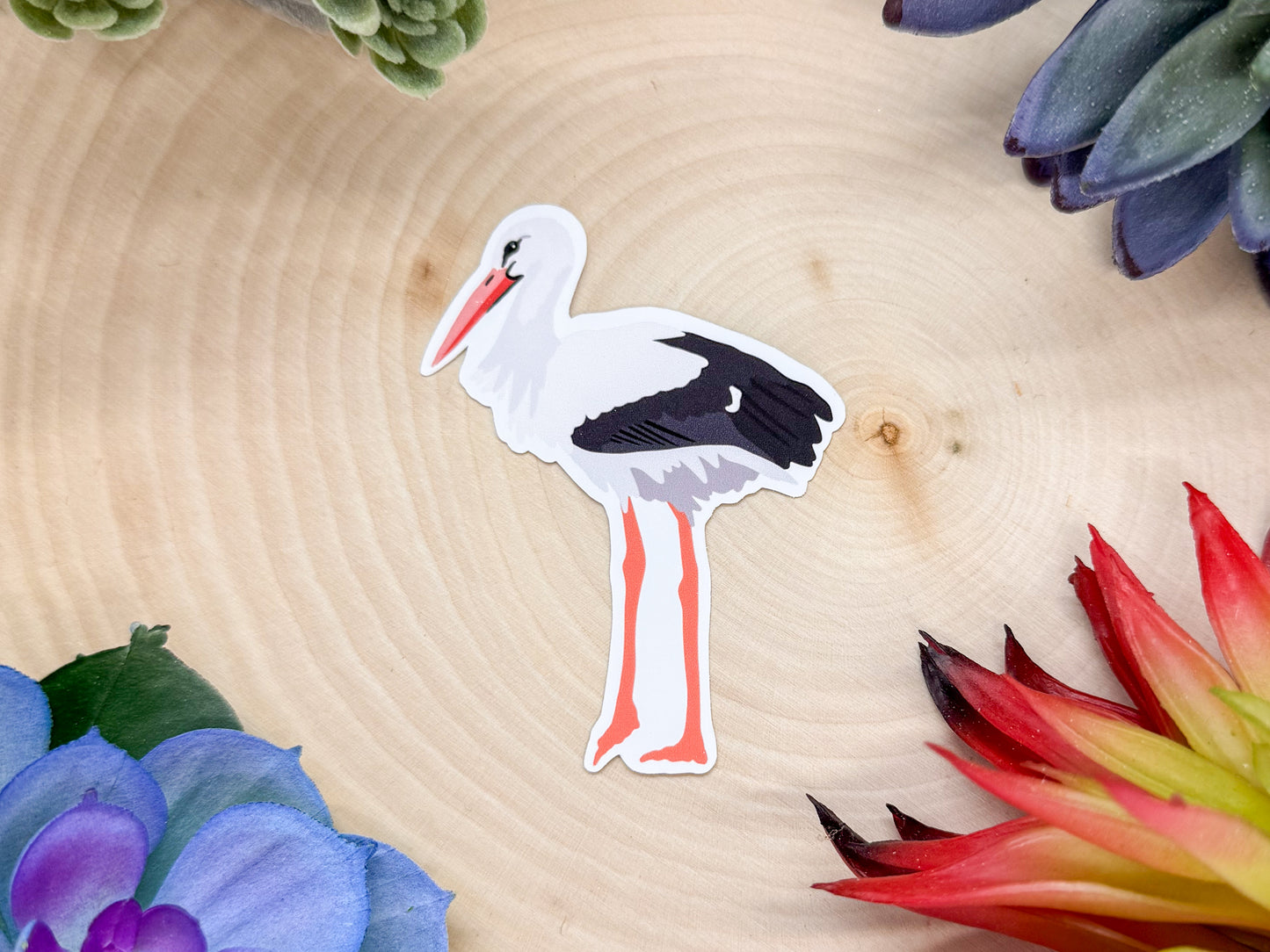 White Stork Sticker