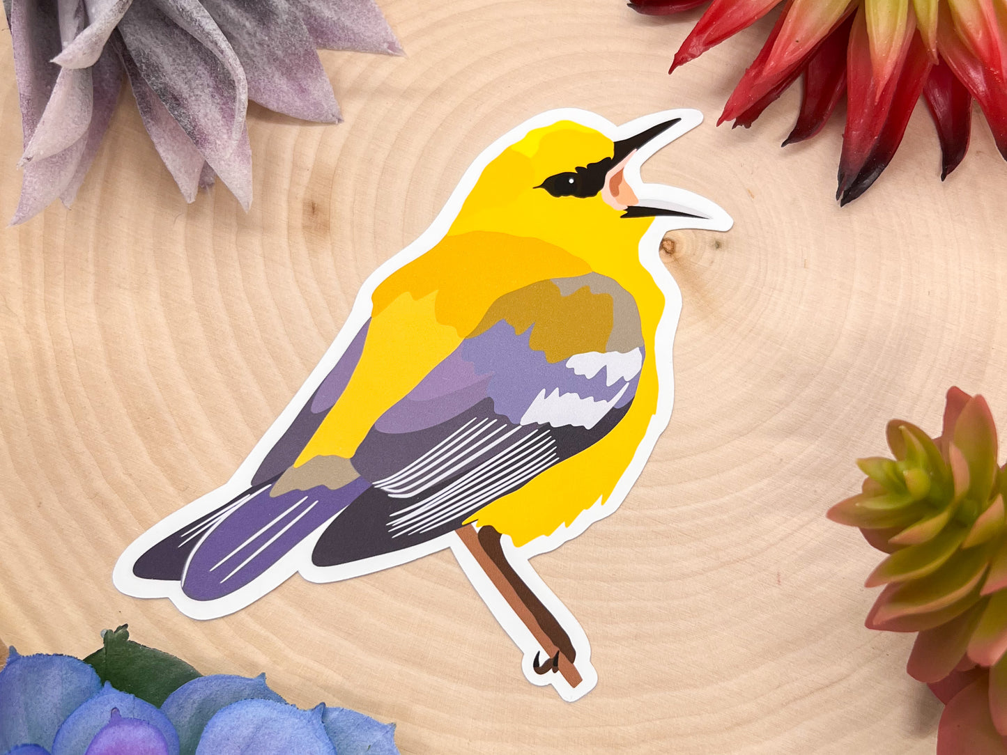 Blue Winged Warbler Sticker