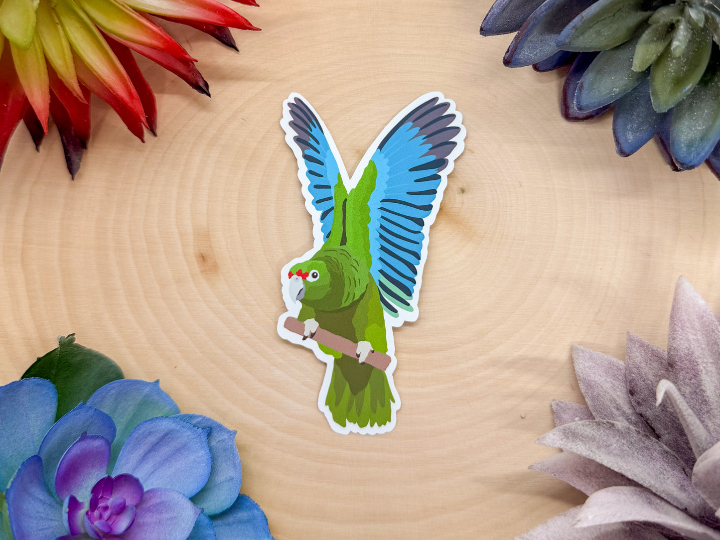 Puerto Rican Parrot Sticker