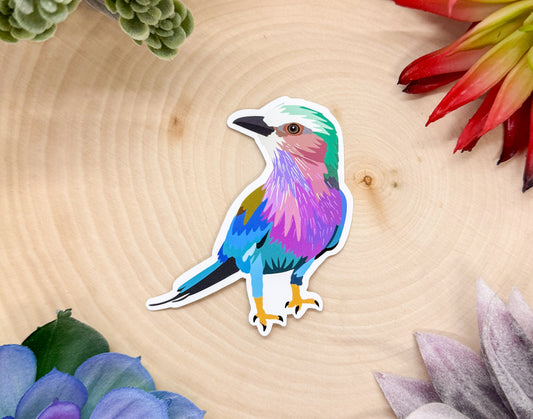 Lilac Breasted Roller Sticker