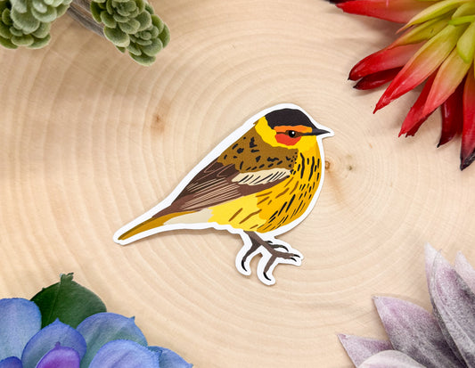 Cape May Warbler Sticker