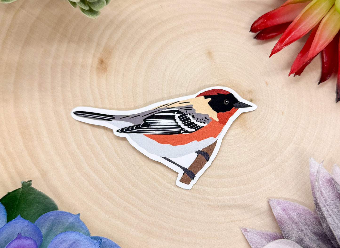 Bay Breasted Warbler Sticker