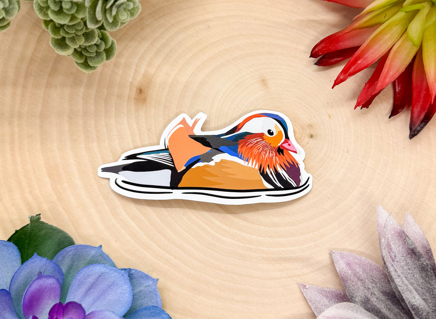 Mandarin Duck Sticker