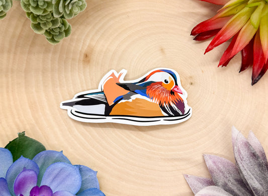 Mandarin Duck Sticker