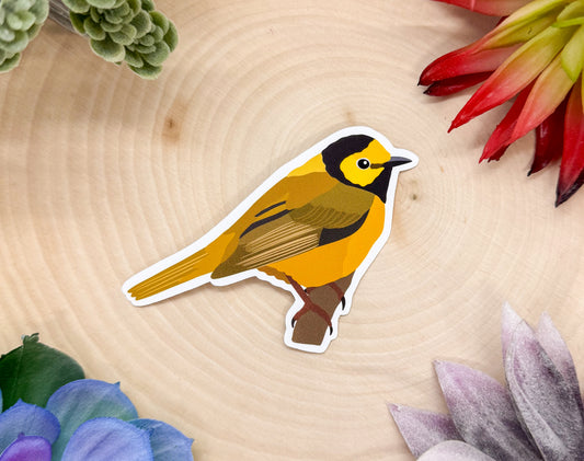 Hooded Warbler Sticker