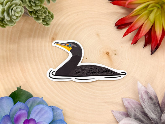 Double Crested Cormorant Sticker