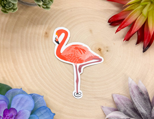 American Flamingo Sticker