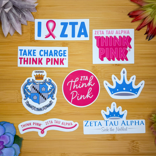 Zeta Tau Alpha Sticker Pack