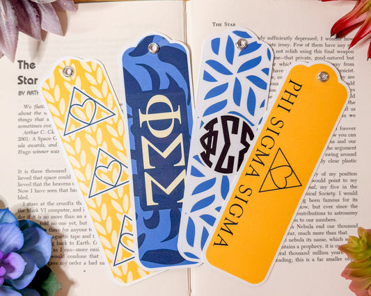 Phi Sigma Sigma Bookmarks Set Of 4