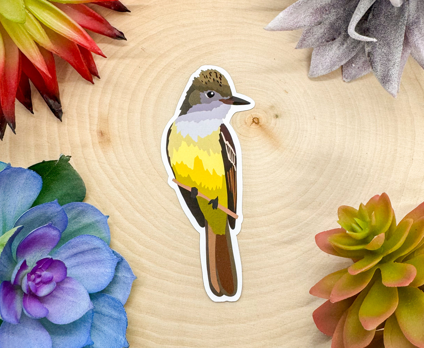 Great Crested Flycatcher Sticker