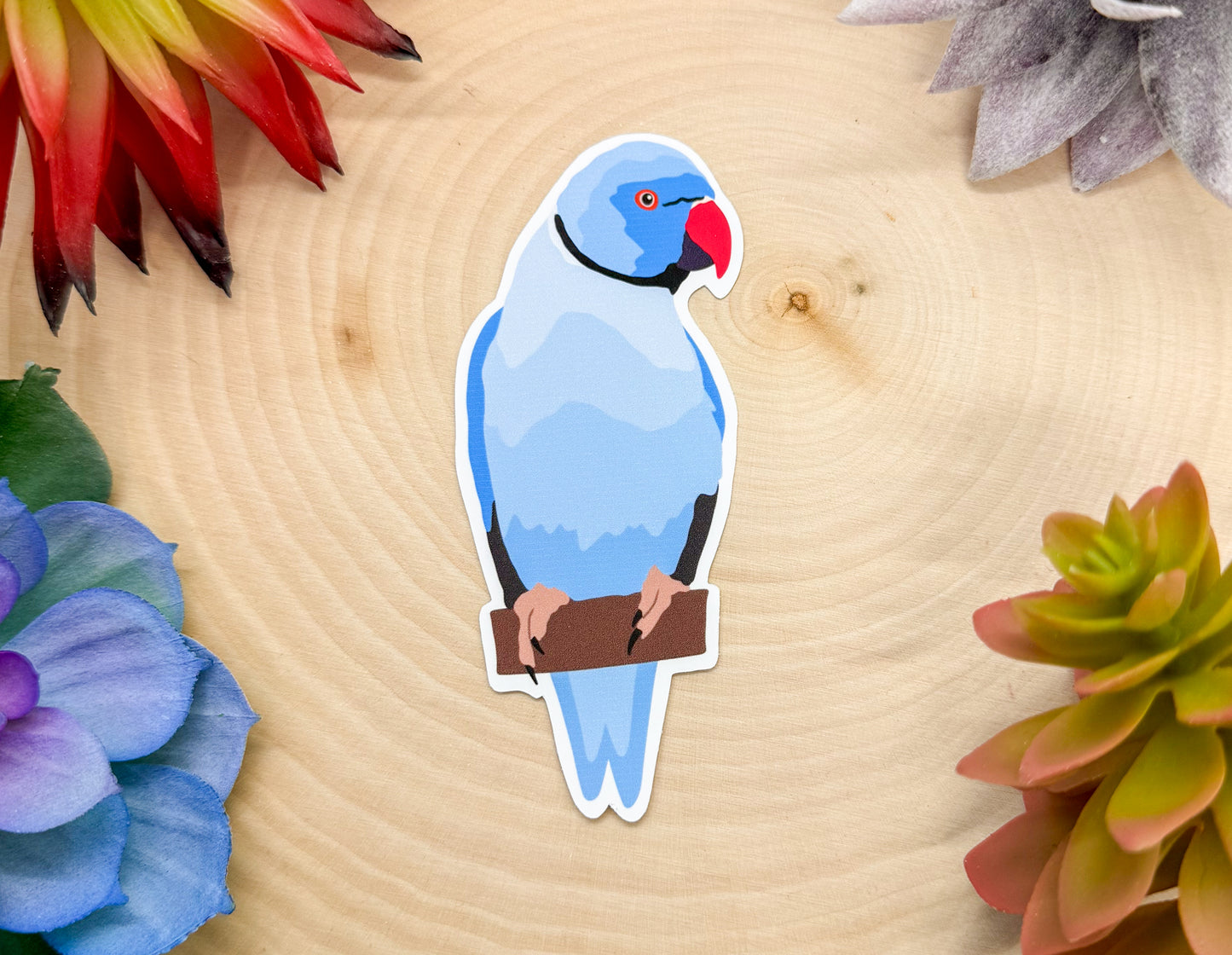 Indian Ring-Necked Parrot Sticker