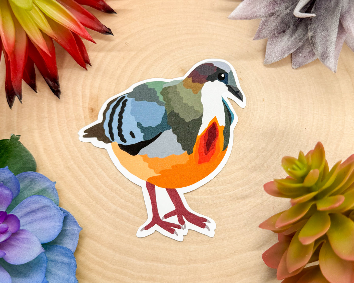 Bleeding Heart Dove Sticker