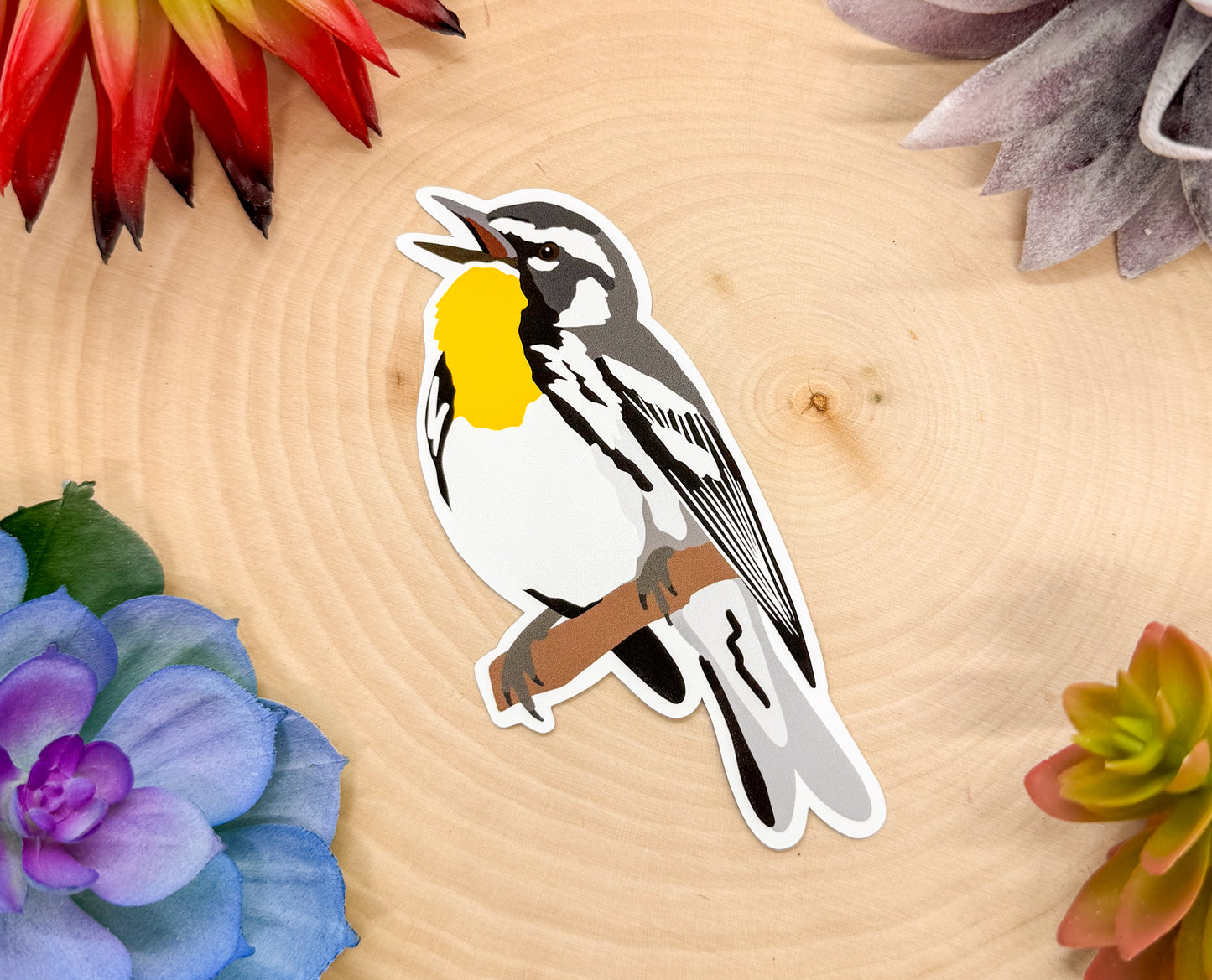 Yellow Throated Warbler Sticker