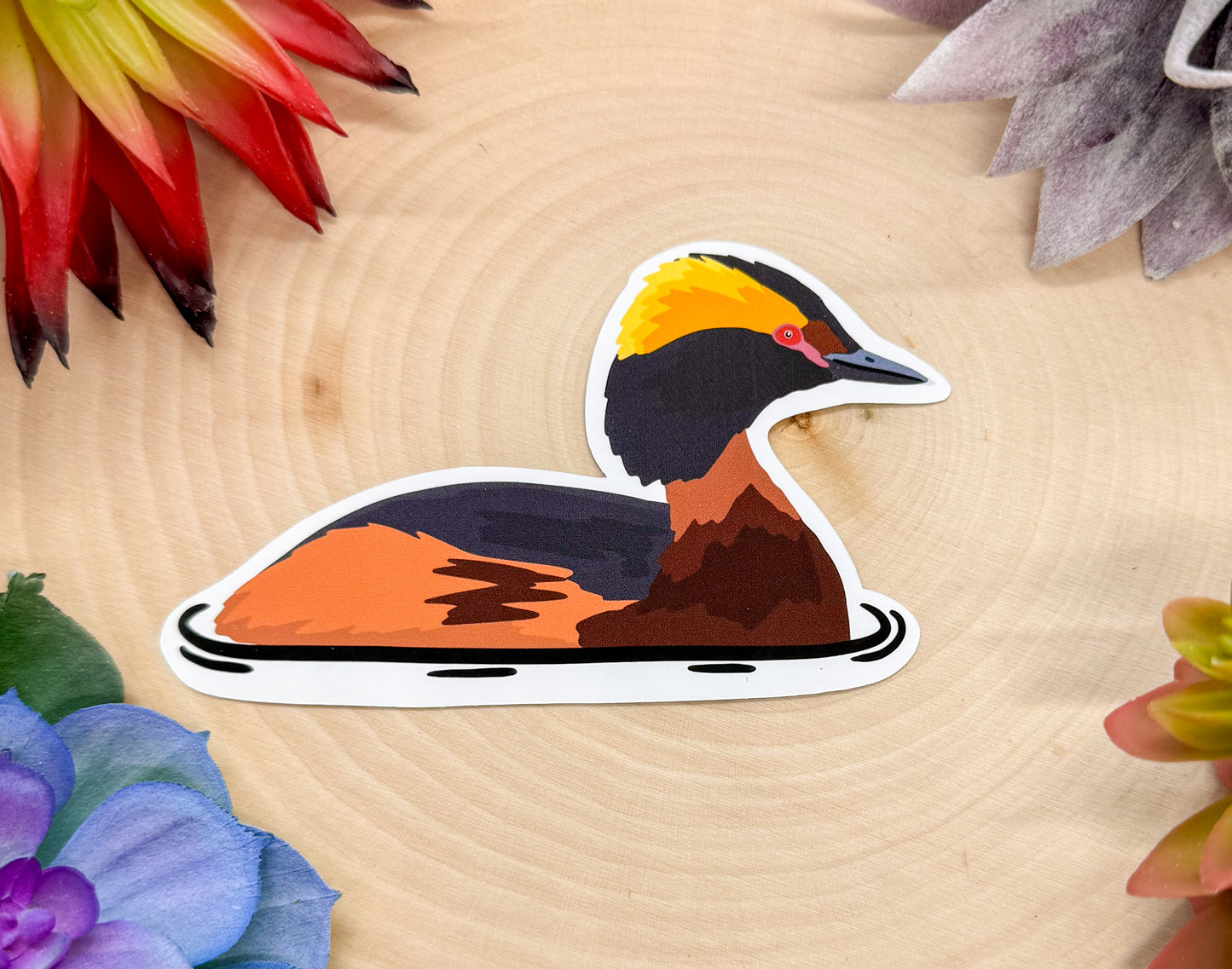 Horned Grebe Sticker