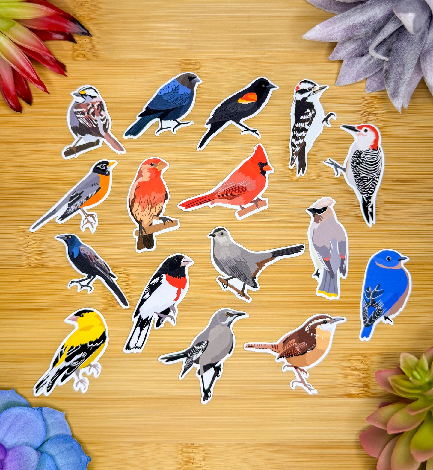 Mini Backyard Birds Sticker Pack 2