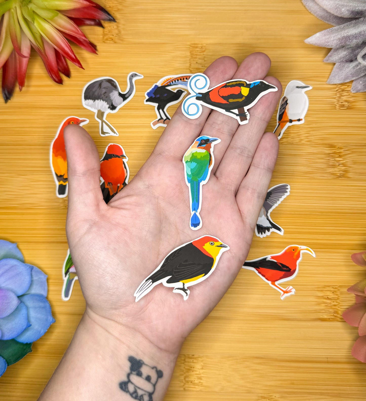 Mini Tropical Birds Sticker Pack 2