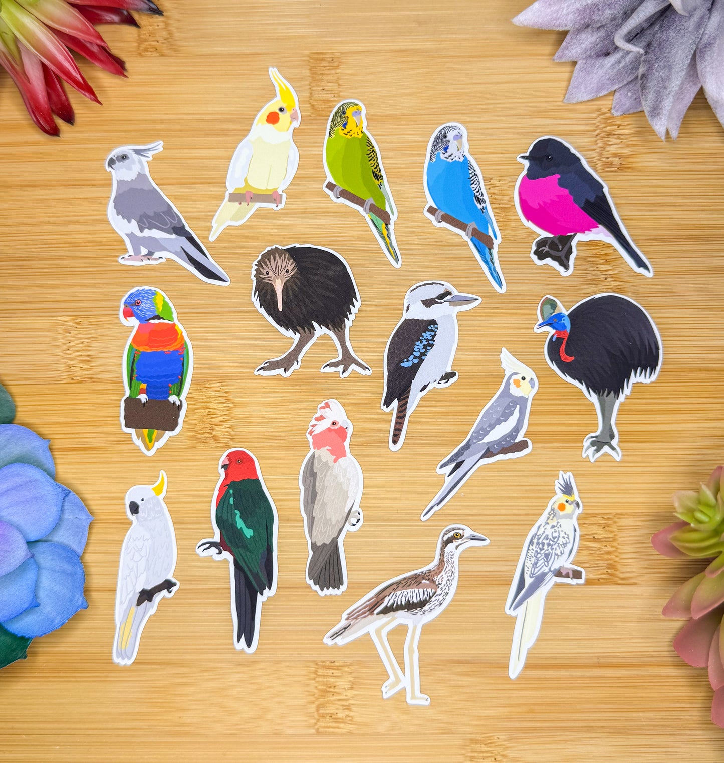 Mini Australian Birds Sticker Pack