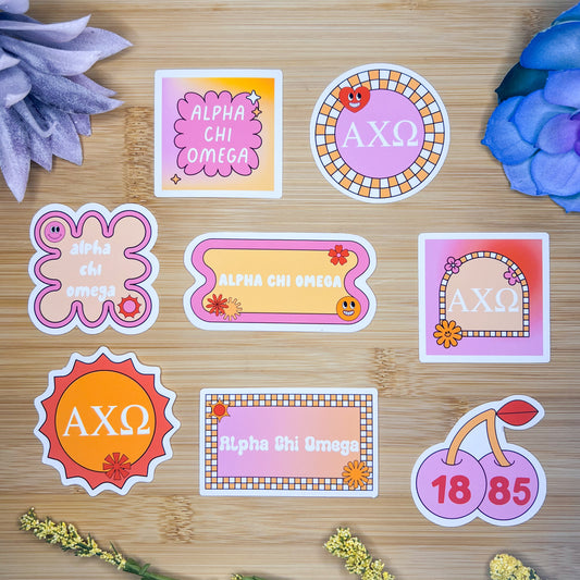 Alpha Chi Omega Sticker Pack