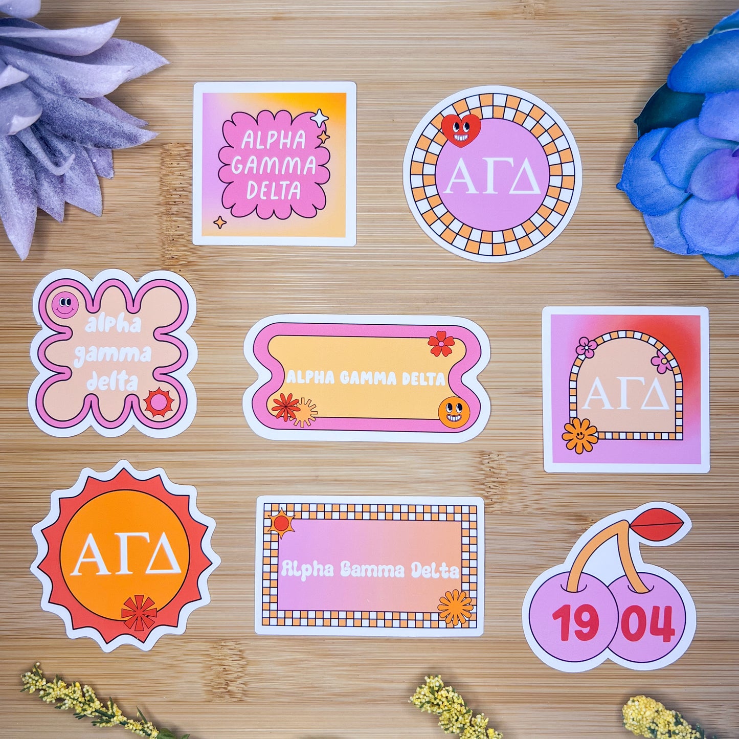 Alpha Gamma Delta Sticker Pack