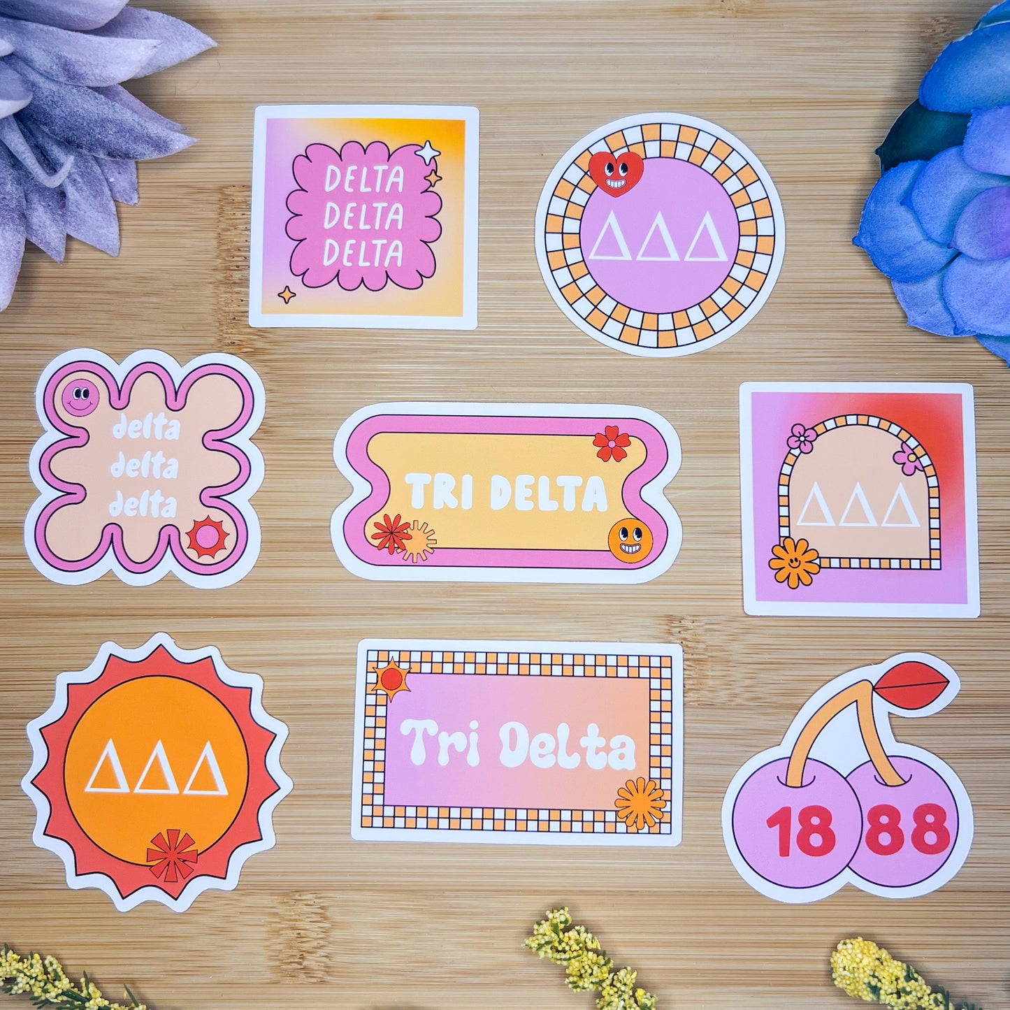 Tri Delta Sticker Pack