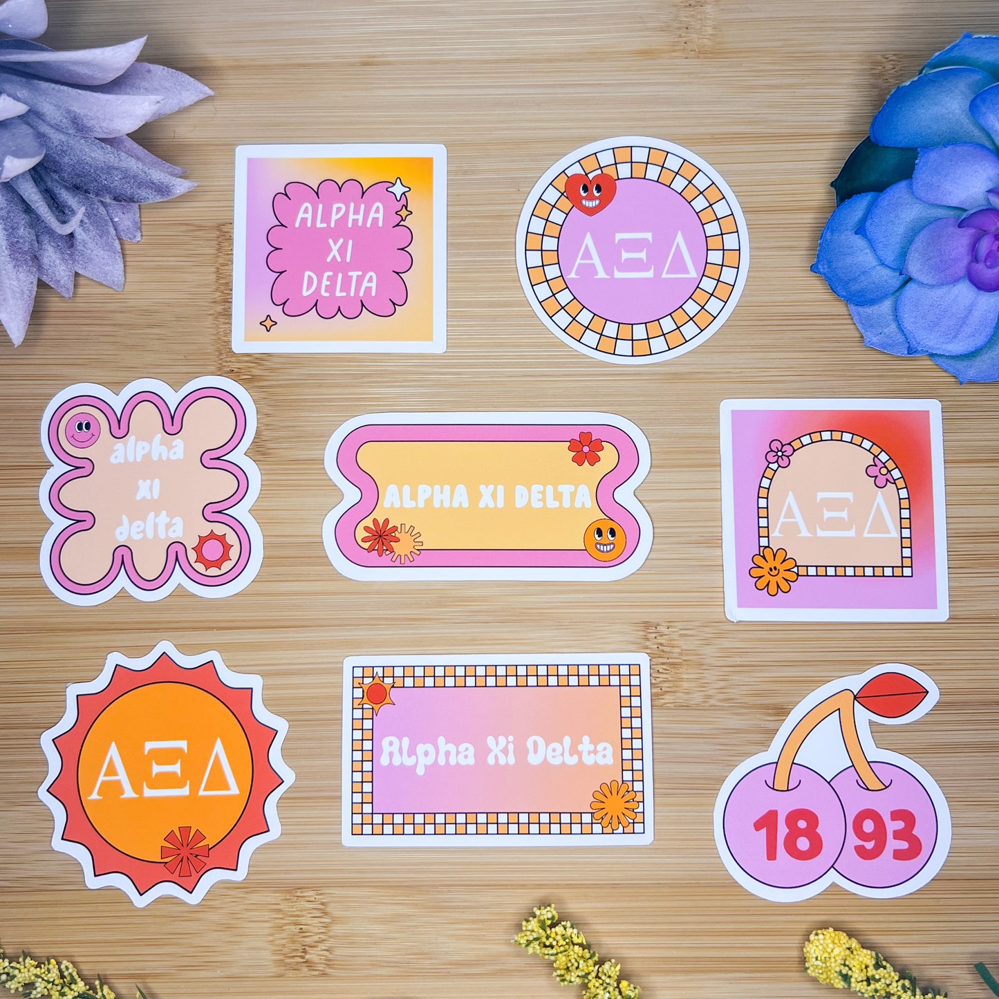 Alpha Xi Delta Sticker Pack