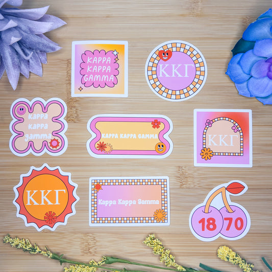 Kappa Kappa Gamma Sticker Pack