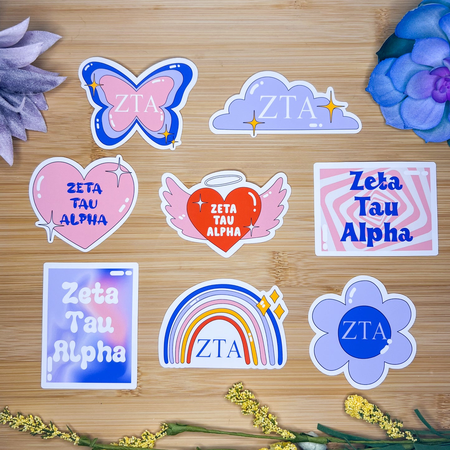 Zeta Tau Alpha Sticker Pack