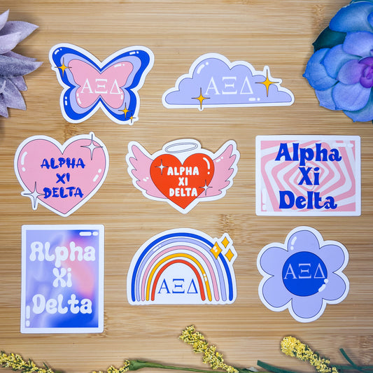 Alpha Xi Delta Sticker Pack